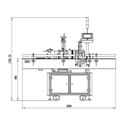 Étiqueteuse automatique de bouteilles rondes